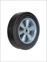 Solid trolley rubber wheels 8"x2.5"