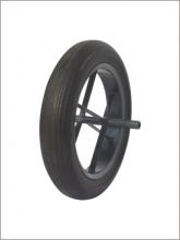 Wheelbarrow solid wheels 15.3”×2.8”
