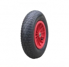 Wheelbarrow wheels with Plastic Centre 16In