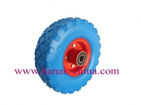 pu wheels, hand truck wheels, flat free wheels 10x3.50-4