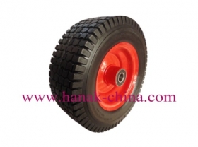 PU wheels, air wheels, flat free wheels 13x4.00-6 the ribbed 