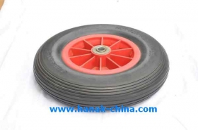 Flat Free Wheelbarrow Wheels 16"x4.00-8