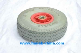 Plastic Centred Polyurethane Tires 10"x3.50-4