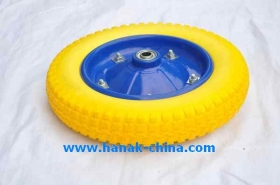 Wheelbrrow Flat Free Wheels 13"x3.00-8 